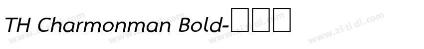 TH Charmonman Bold字体转换